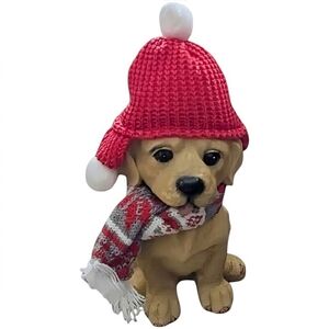 NEW Holiday Golden Retriever statue
